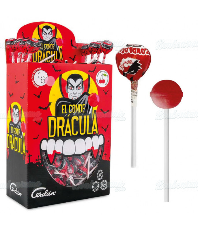 Sucettes Sucette Dracula Gum en gros conditionnement