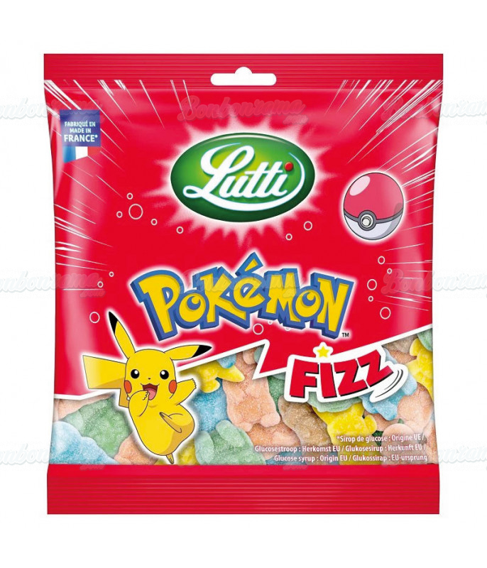 Sachet Lutti 100 g Pokemon Fizz en gros conditionnement