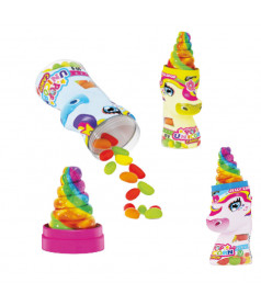 Confiserie ludique Johny Bee Unicorn Pop Candy en gros conditionnement