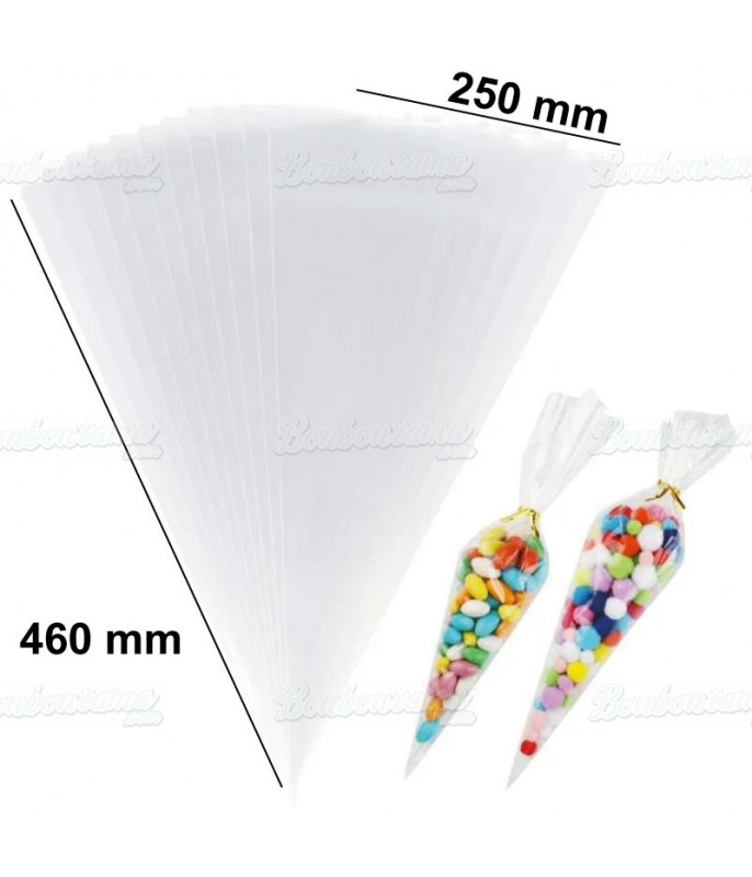 Transparent Cone Bag 250 mm x 460 mm