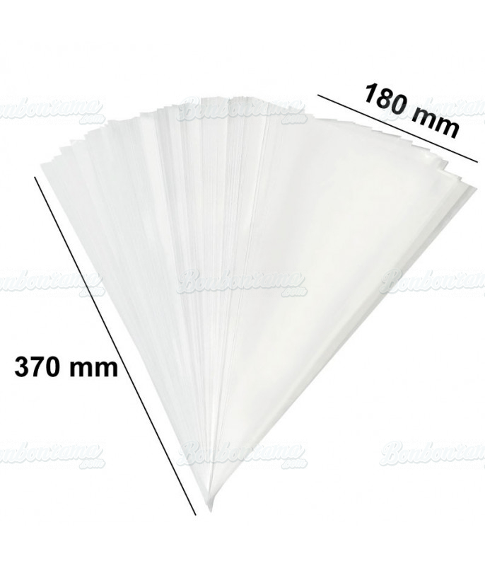 Sachet Cône Transparent 180 mm x 370 mm Divers - 1