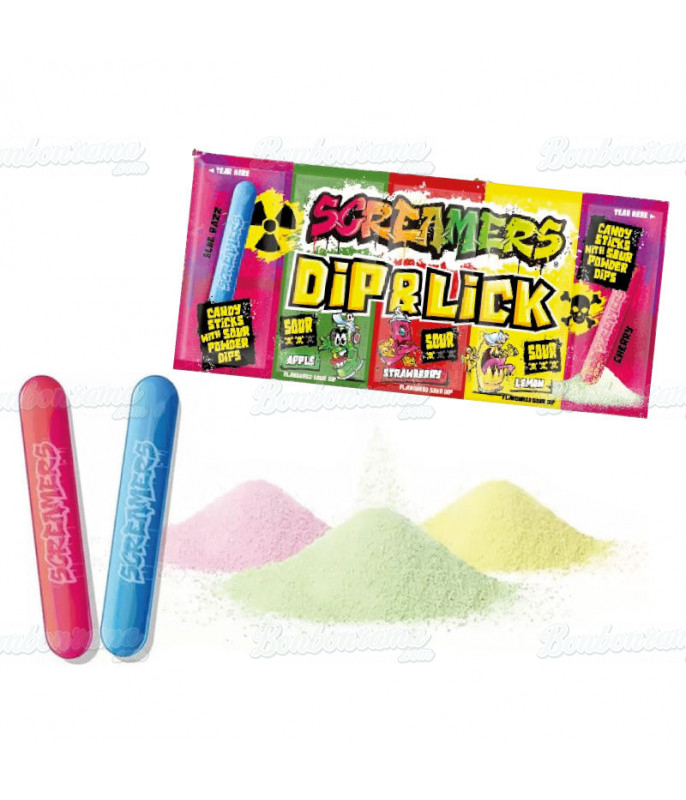 Confiserie ludique Screamers Dip & Lick en gros conditionnement