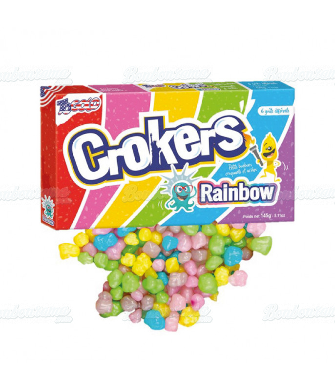 Confiserie ludique Crockers Rainbow 145 gr en gros conditionnement