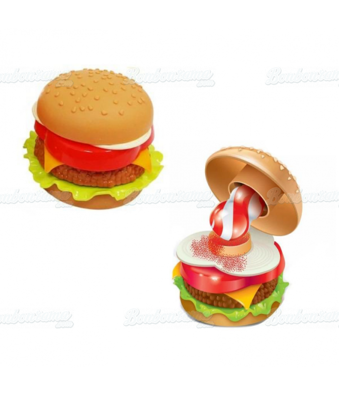 Confiserie ludique Big Burger Dip & Lick en gros conditionnement
