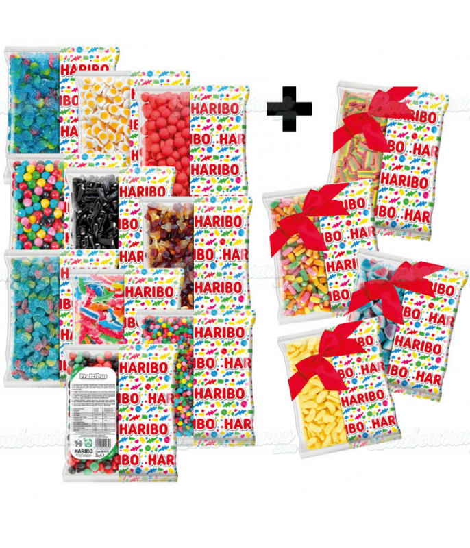 Pack Gélifié Vrac Haribo 10 + 4 Offerts en gros conditionnement