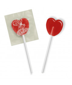 Mini Lolli Herz Kirsche
 Verpackung-Schachtel mit 200 Stück