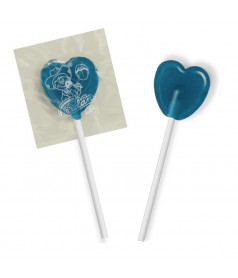 Raspberry Heart Mini Lollipop
 Packaging-Box of 200 pcs