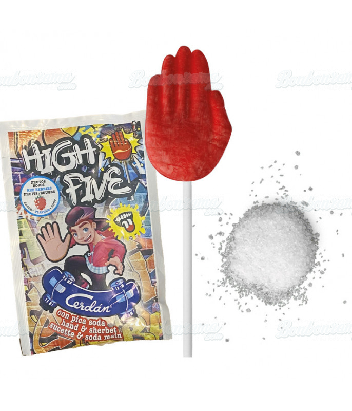 Sucette Poudre High Five Cerdan Caramelos - 1