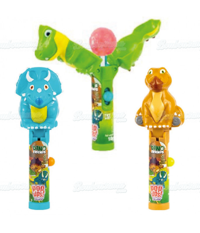 Sucette Pop Ups Dino and Friends