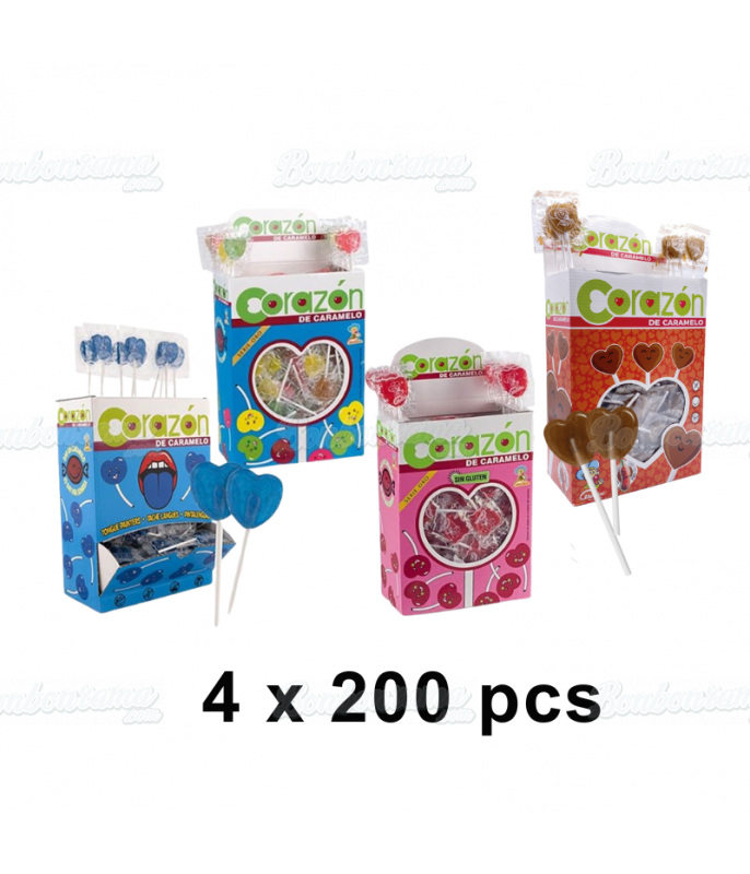 Mini Heart Lollipop Pack x 800 pcs