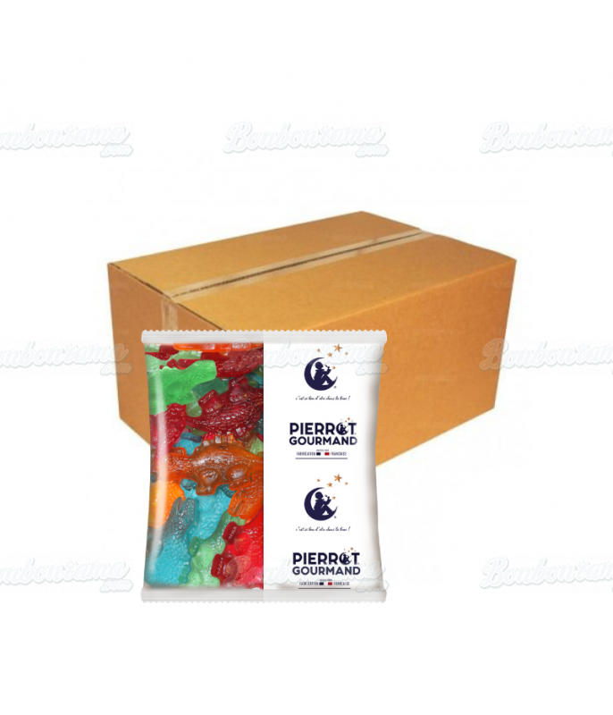 Bonbon gélifié en vrac Maxi Dinosaure Pierrot Gourmand en gros conditionnement
