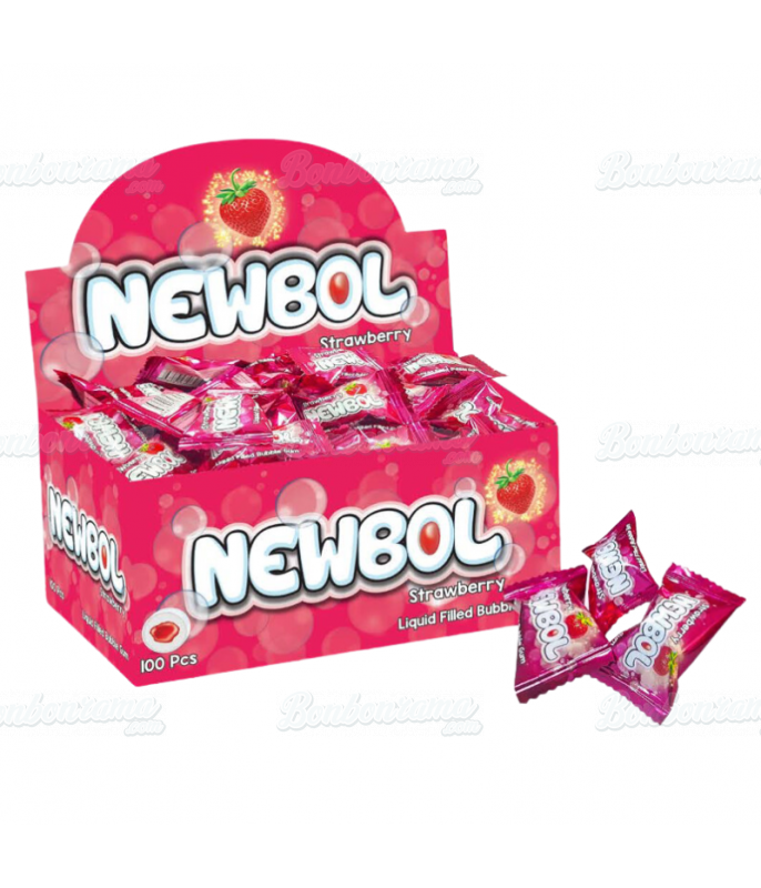 Chewing gum Newbol Bubble Gum Fraise en gros conditionnement