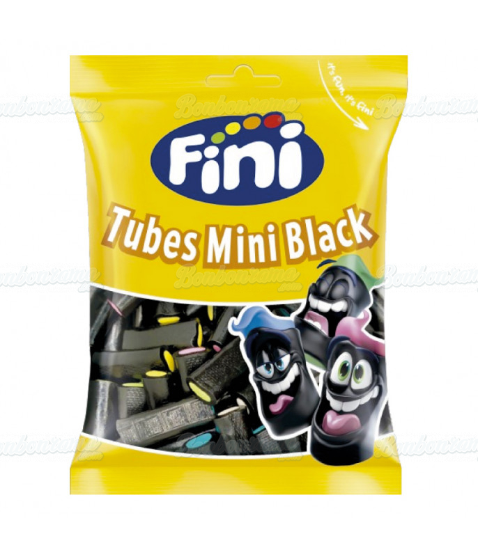 Sachet Fini 90 gr Mini Tube Réglisse en gros conditionnement