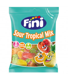 Bonbon gélifié acidulé Sachet Fini 90 gr Tropical Mix en gros conditionnement