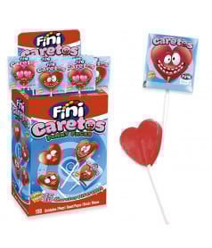 Sucettes Caretos Fraise Fini en gros conditionnement