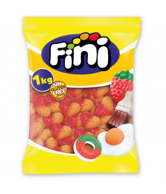 Bonbon gélifié en vrac Coeur Pêche Fini en gros conditionnement