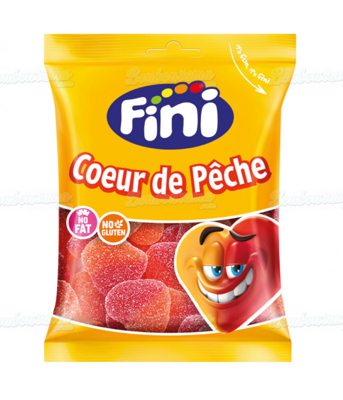 Sachet Fini 90 gr Coeur Pêche en gros conditionnement