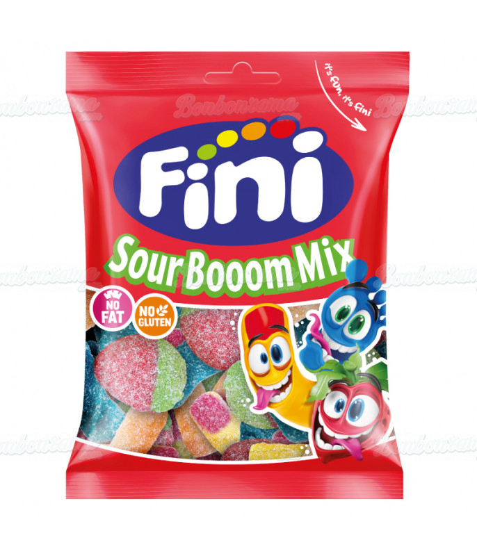 Sachet Fini 90 gr Sour Booom Mix en gros conditionnement