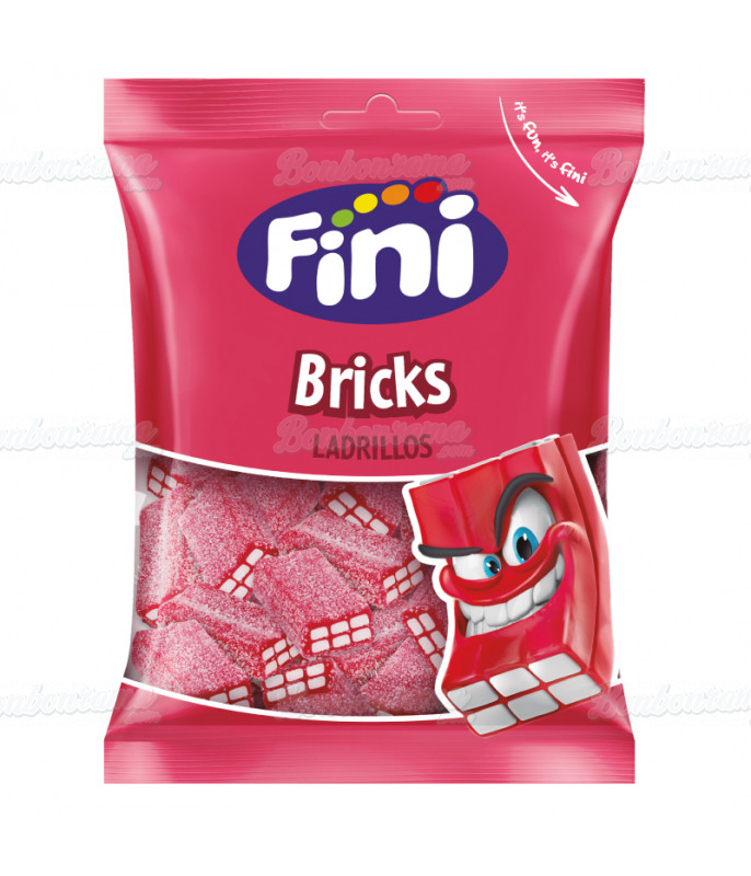 Sachet Fini 90 gr Brique Fraise Acide en gros conditionnement