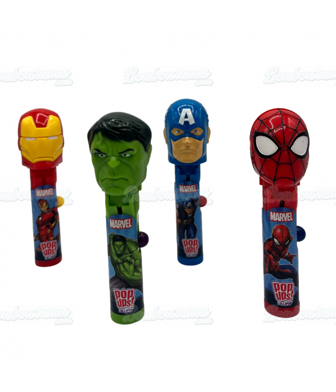 Sucettes Sucette Pop Ups Marvel en gros conditionnement