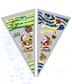 Tüte Weihnachtskegel 200 mm x 450 mm Divers - 1