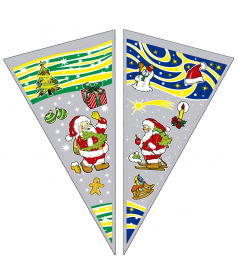 Tüte Weihnachtskegel 200 mm x 450 mm Divers - 1