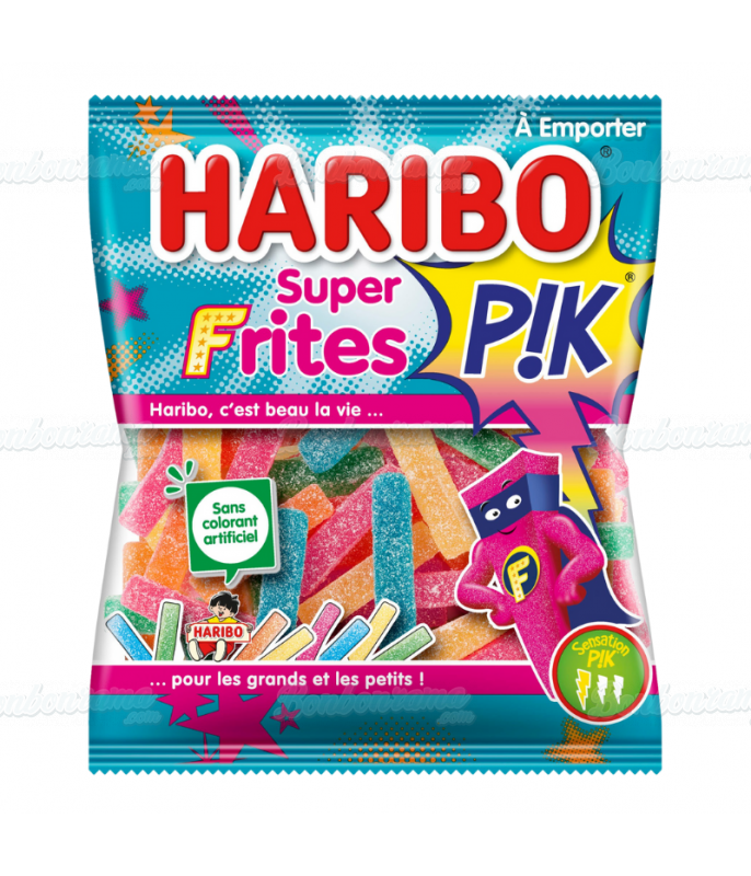 Sachet Haribo 120 g Super Frite en gros conditionnement