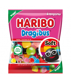 Sachet Haribo 120 g Dragibus Soft en gros conditionnement