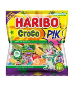 Sachet Haribo 120 g Croco Pik en gros conditionnement