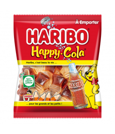 Sachet Haribo 120 g Happy Cola en gros conditionnement