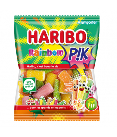 Sachet Haribo 120 g Rainbow Pik en gros conditionnement