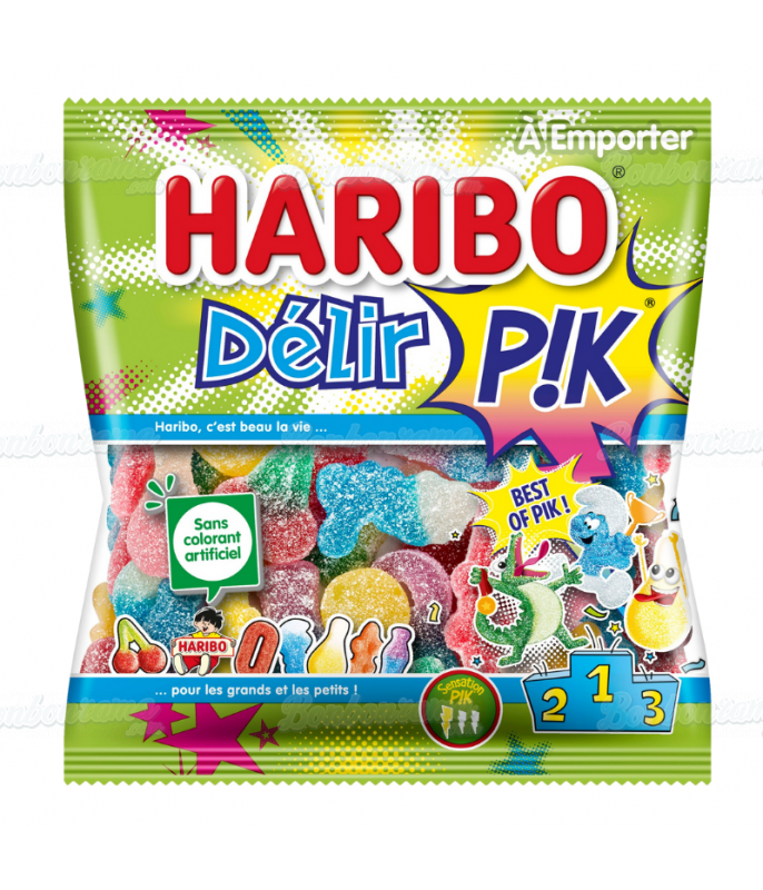 Sachet Haribo 120 g Délir Pik en gros conditionnement