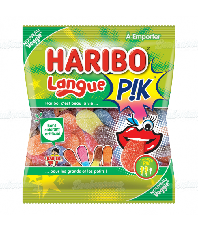 Sachet Haribo 100 g Langue Pik en gros conditionnement