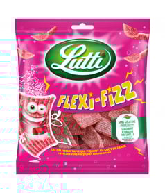 Sachet Lutti 90 gr Flexi Fizz Fraise en gros conditionnement