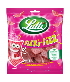 Sachet Lutti 90 g Flexi Fizz Fraise en gros conditionnement