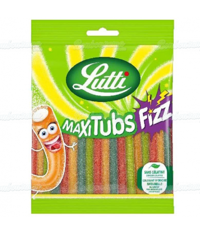 Sachet Lutti 100 g Maxi Tubs Fizz en gros conditionnement