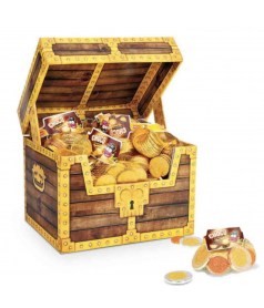 Filet Pièce Choco 30 gr Coffre Pirate Fizzy - 1