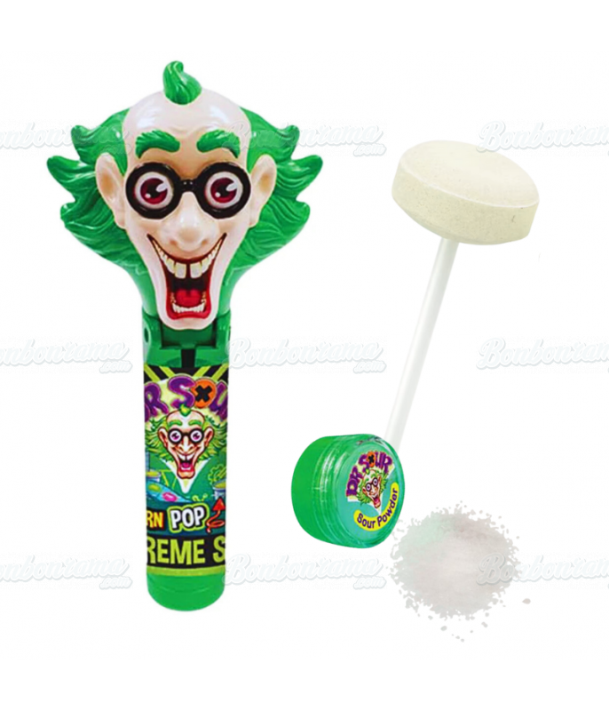 Confiserie ludique Dr Sour Sucette Twist & Turn Pop en gros conditionnement