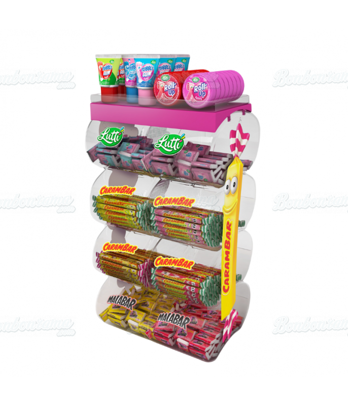 Présentoir (Vide) 8 Bulles Caramala pour bonbons et confiseries en gros conditionnement
