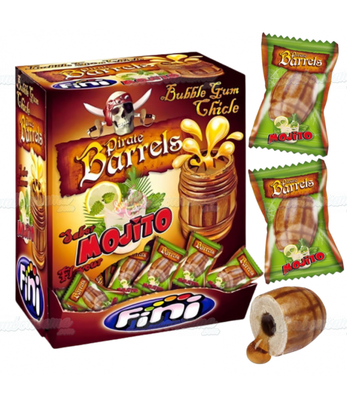 Chewing gum Fini Box Pirat Barrels Gum en gros conditionnement
