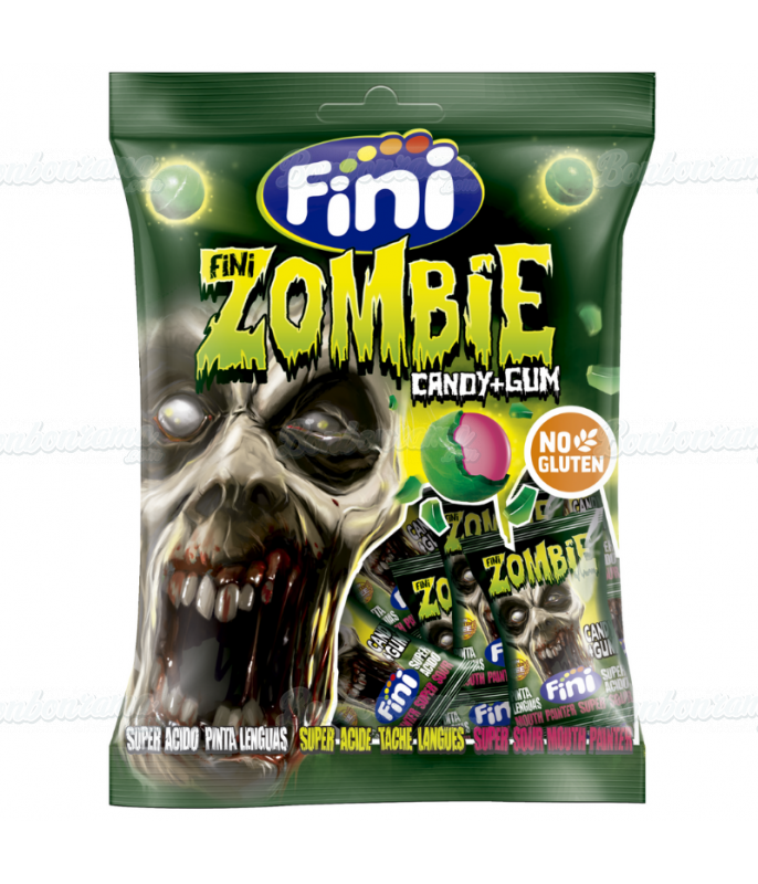 Sachet Fini Gum 80 gr Zombie en gros conditionnement