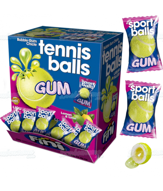 Chewing gum Fini Box Tennis Ball Gum en gros conditionnement