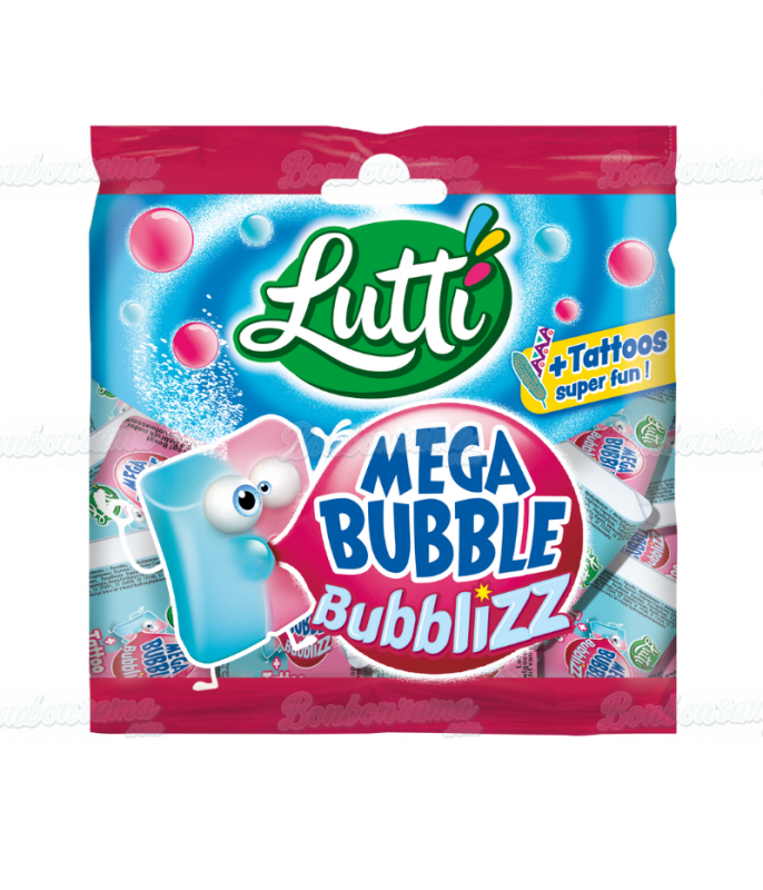 Chewing gum Sachet Lutti 85 g Chewing Gum Mega Bubble Bubblizz en gros conditionnement