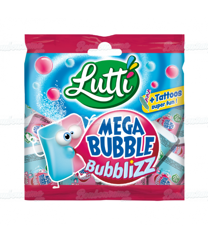 Chewing gum Sachet Lutti 85 gr Chewing Gum Mega Bubble Bubblizz en gros conditionnement