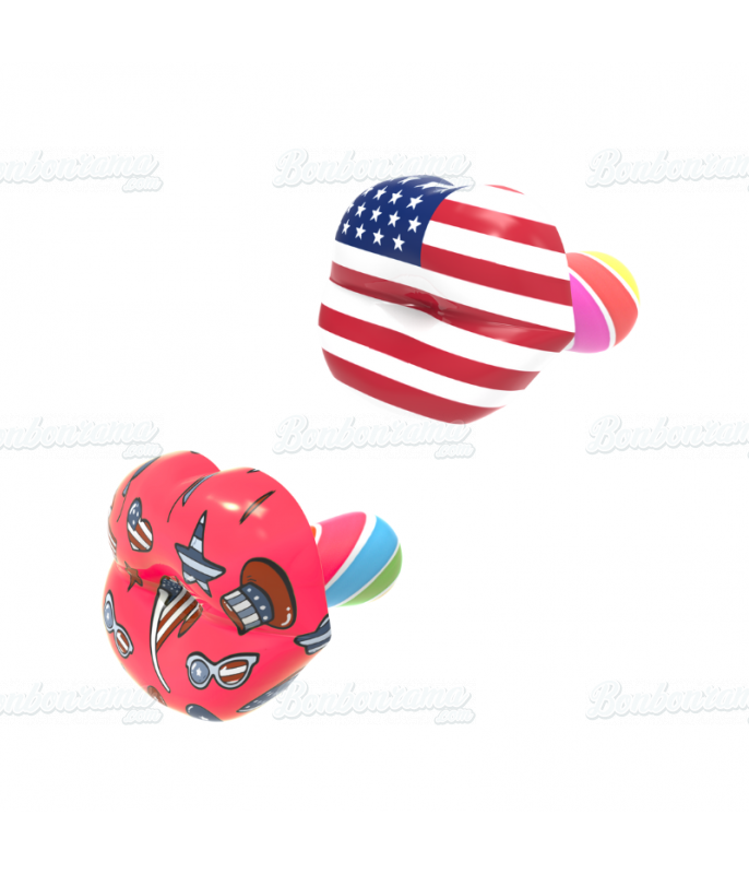 Confiserie ludique Tétine Kiss Pop Amérique en gros conditionnement