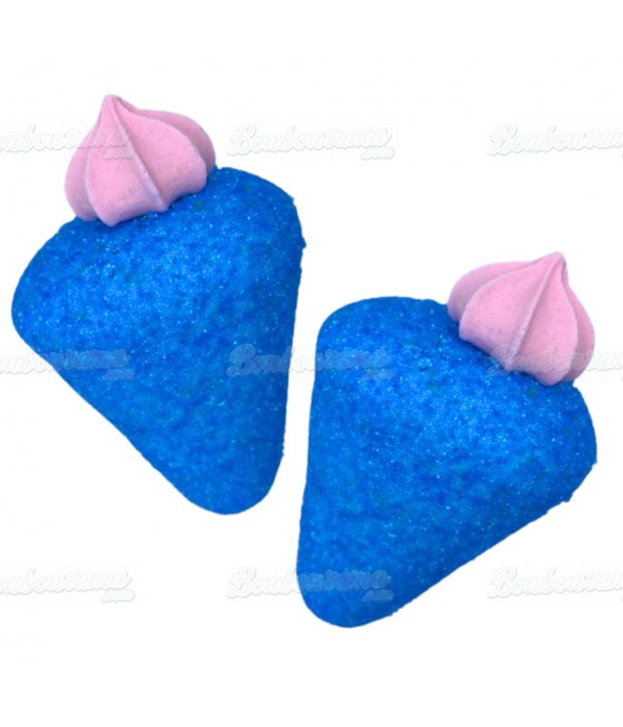 Confiserie Fraise BLEUE Vrac Guimauve 20 g en gros conditionnement