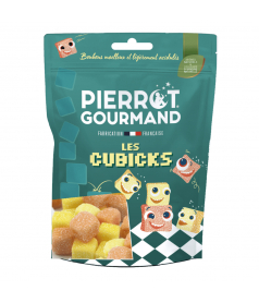 Sachet Pierrot Gourmand 100 g Les Cubicks en gros conditionnement