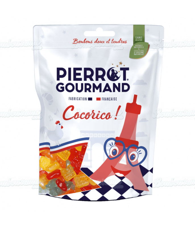 Sachet Pierrot Gourmand 100 gr Cocorico en gros conditionnement