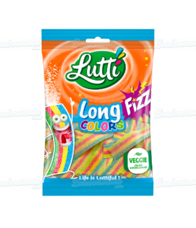 Sachet Lutti 100 gr Long Colors Fizz en gros conditionnement