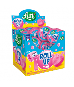Chewing gum Roll Up Tutti Frutti Lutti en gros conditionnement